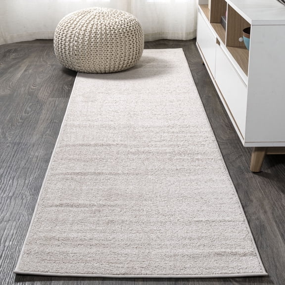 JONATHAN Y SUPERSOFT 2 x 16 Runner Rug, Haze - Cream, SEU100D-216