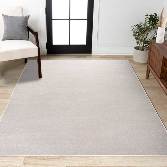 JONATHAN Y SUPERSOFT 6 x 9 Area Rug, Haze - Cream, SEU100D-6