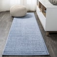 thumbnail image 1 of JONATHAN Y SUPERSOFT 2 x 16 Runner Rug, Haze - Classic Blue, SEU100F-216, 1 of 7