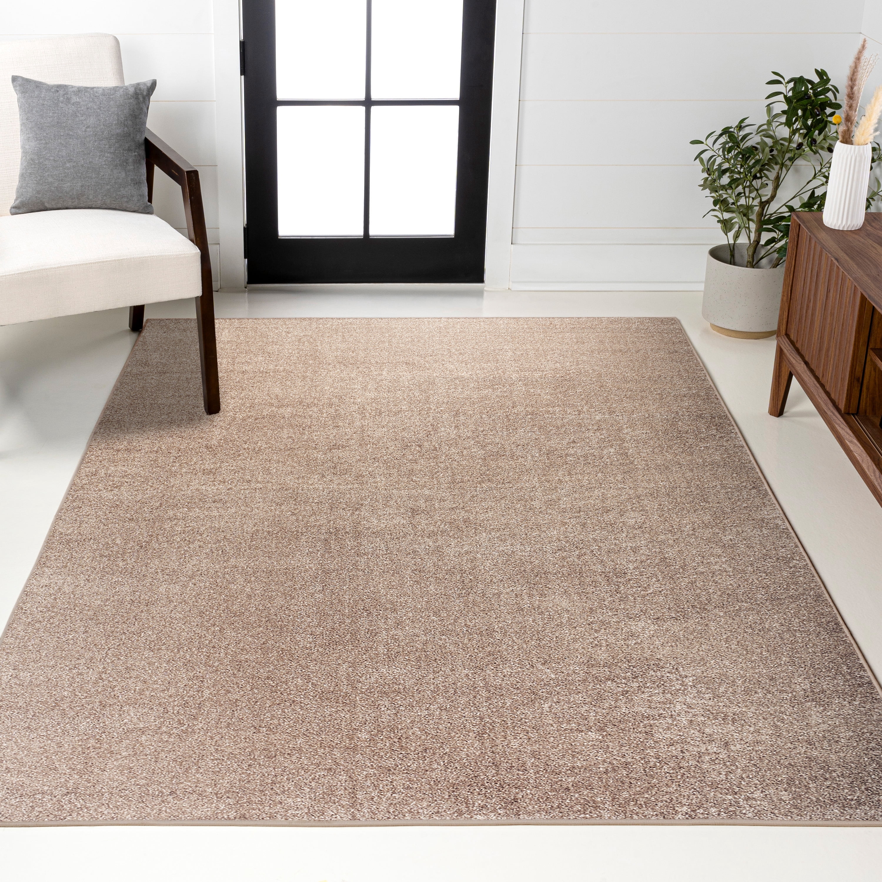 JONATHAN Y SUPERSOFT 9 x 12 Area Rug, Haze - Beige, SEU100G-9