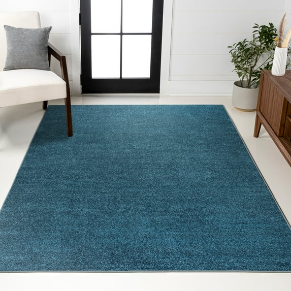JONATHAN Y SUPERSOFT 9 x 12 Area Rug, Haze - Turquoise, SEU100H-9