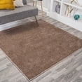 thumbnail image 1 of JONATHAN Y SUPERSOFT 6' Square Area Rug, Haze - Brown, SEU100J-6SQ, 1 of 8
