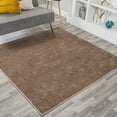 thumbnail image 1 of JONATHAN Y SUPERSOFT 9' Square Area Rug, Haze - Brown, SEU100J-9SQ, 1 of 8