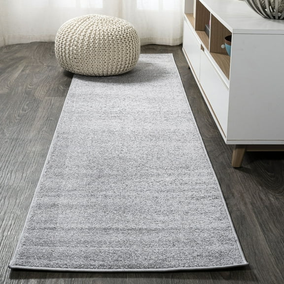 JONATHAN Y SUPERSOFT 2 x 10 Runner Rug, Haze - Light Gray, SEU100K-210