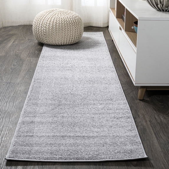 JONATHAN Y SUPERSOFT 2 x 8 Runner Rug, Haze - Light Gray, SEU100K-28