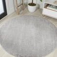 thumbnail image 1 of JONATHAN Y SUPERSOFT 6' Round Area Rug, Haze - Light Gray, SEU100K-6R, 1 of 8