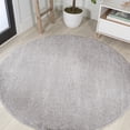 thumbnail image 1 of JONATHAN Y SUPERSOFT 8' Round Area Rug, Haze - Light Gray, SEU100K-8R, 1 of 9