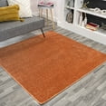 thumbnail image 1 of JONATHAN Y SUPERSOFT 6' Square Area Rug, Haze - Orange, SEU100M-6SQ, 1 of 7