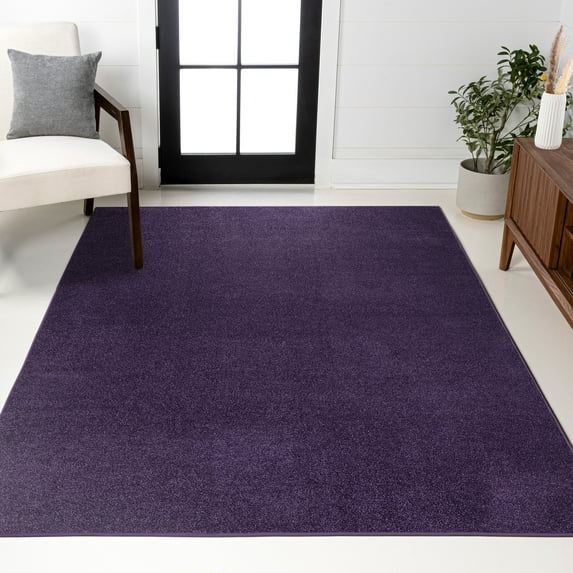 JONATHAN Y SUPERSOFT 12 x 15 Area Rug, Haze - Purple, SEU100N-15