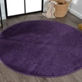 thumbnail image 1 of JONATHAN Y SUPERSOFT 5' Round Area Rug, Haze - Purple, SEU100N-5R, 1 of 2
