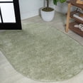 thumbnail image 1 of JONATHAN Y SUPERSOFT 3 x 5 Oval Area Rug, Haze - Green, SEU100O-3OV, 1 of 7