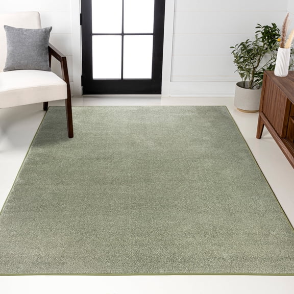 JONATHAN Y SUPERSOFT 6 x 9 Area Rug, Haze - Green, SEU100O-6