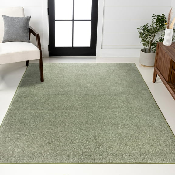 JONATHAN Y SUPERSOFT 9 x 12 Area Rug, Haze - Green, SEU100O-9