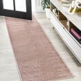 thumbnail image 1 of JONATHAN Y SUPERSOFT 2 x 10 Runner Rug, Haze - Pink, SEU100P-210, 1 of 4