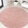 thumbnail image 1 of JONATHAN Y SUPERSOFT 6' Round Area Rug, Haze - Pink, SEU100P-6R, 1 of 2