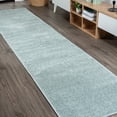 thumbnail image 1 of JONATHAN Y SUPERSOFT 2 x 8 Runner Rug, Haze - Aqua Blue, SEU100S-28, 1 of 5