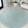 thumbnail image 1 of JONATHAN Y SUPERSOFT 4' Round Area Rug, Haze - Aqua Blue, SEU100S-4R, 1 of 4