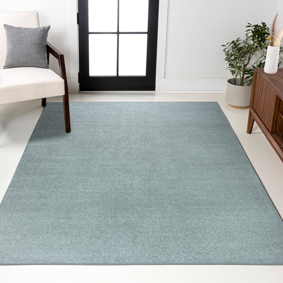 JONATHAN Y SUPERSOFT 9 x 12 Area Rug, Haze - Aqua Blue, SEU100S-9