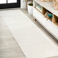 thumbnail image 1 of JONATHAN Y SEU100T-214 Haze Solid Low-Pile Cream 2 ft. x 14 ft. Runner Rug, Coastal Bohemian, Pet Friendly, Stain Resistant, Easy to Clean, for Living Room; Kitchen, Bedroom, 1 of 7