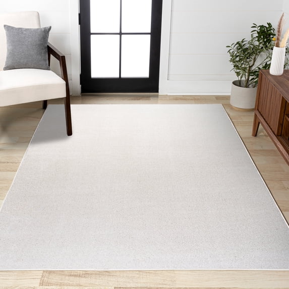 JONATHAN Y SUPERSOFT 8 x 10 Area Rug, Haze - Ivory, SEU100T-8