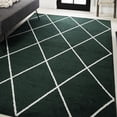 thumbnail image 1 of JONATHAN Y SUPERSOFT 3 x 5 Area Rug, Cole Minimalist Diamond Trellis - Green/White, SEU102D-3, 1 of 10