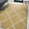 thumbnail image 1 of JONATHAN Y SUPERSOFT 8 x 10 Area Rug, Cole Minimalist Diamond Trellis - Gold/White, SEU102E-8, 1 of 10