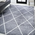 thumbnail image 1 of JONATHAN Y SUPERSOFT 4 x 6 Area Rug, Cole Minimalist Diamond Trellis - Gray/White, SEU102F-4, 1 of 10