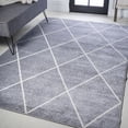 thumbnail image 1 of JONATHAN Y SUPERSOFT 8 x 10 Area Rug, Cole Minimalist Diamond Trellis - Light Gray/White, SEU102G-8, 1 of 10
