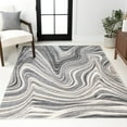 thumbnail image 1 of JONATHAN Y SUPERSOFT 5 x 8 Area Rug, Eleni Glam Abstract Marble - Charcoal/Cream, SEU301A-5, 1 of 7
