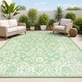 thumbnail image 1 of JONATHAN Y SANTA MONICA 3 x 5 Area Rug, Tela Bohemian Textured Weave Floral - Cream/Green, SMB100F-3, 1 of 11