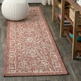 thumbnail image 1 of JONATHAN Y SANTA MONICA 2 x 10 Runner Rug, Malta Bohemian Medallion Textured Weave - Red/Taupe, SMB104A-210, 1 of 6
