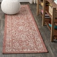 thumbnail image 1 of JONATHAN Y SANTA MONICA 2 x 8 Runner Rug, Malta Bohemian Medallion Textured Weave - Red/Taupe, SMB104A-28, 1 of 6