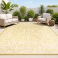 thumbnail image 1 of JONATHAN Y SANTA MONICA 5 x 8 Area Rug, Malta Bohemian Medallion Textured Weave - Yellow/Cream, SMB104G-5, 1 of 8