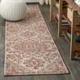 thumbnail image 1 of JONATHAN Y SANTA MONICA 2 x 10 Runner Rug, Estrella Bohemian Medallion Textured Weave - Red/Taupe, SMB105A-210, 1 of 6