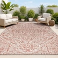 thumbnail image 1 of JONATHAN Y SANTA MONICA 8 x 10 Area Rug, Estrella Bohemian Medallion Textured Weave - Red/Taupe, SMB105A-8, 1 of 3