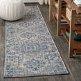thumbnail image 1 of JONATHAN Y SANTA MONICA 2 x 8 Runner Rug, Estrella Bohemian Medallion Textured Weave - Navy/Gray, SMB105B-28, 1 of 5