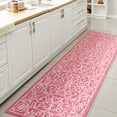 thumbnail image 1 of JONATHAN Y SANTA MONICA 2 x 8 Runner Rug, Charleston Vintage Filigree Textured Weave - Fuchsia/Light Gray, SMB106J-28, 1 of 3
