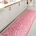 thumbnail image 1 of JONATHAN Y SANTA MONICA 2 x 8 Runner Rug, Charleston Vintage Filigree Textured Weave - Fuchsia/Light Gray, SMB106J-28, 1 of 3