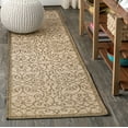 thumbnail image 1 of JONATHAN Y SANTA MONICA 2 x 10 Runner Rug, Madrid Vintage Filigree Textured Weave - Beige/Brown, SMB107B-210, 1 of 5