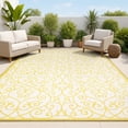 thumbnail image 1 of JONATHAN Y SANTA MONICA 8 x 10 Area Rug, Madrid Vintage Filigree Textured Weave - Cream/Yellow, SMB107D-8, 1 of 2