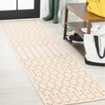 thumbnail image 1 of JONATHAN Y SANTA MONICA 2 x 10 Runner Rug, Ourika Moroccan Geometric Textured Weave - Cream/Yellow, SMB108J-210, 1 of 7