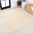 thumbnail image 1 of JONATHAN Y SANTA MONICA 5' Square Area Rug, Ourika Moroccan Geometric Textured Weave - Cream/Yellow, SMB108J-5SQ, 1 of 7