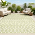thumbnail image 1 of JONATHAN Y SANTA MONICA 3 x 5 Area Rug, Ourika Moroccan Geometric Textured Weave - Light Green/Cream, SMB108N-3, 1 of 9