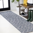 thumbnail image 1 of JONATHAN Y SANTA MONICA 2 x 10 Runner Rug, Madaba Moroccan Trellis - Navy/Light Gray, SMB114B-210, 1 of 10