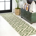 thumbnail image 1 of JONATHAN Y SANTA MONICA 2 x 8 Runner Rug, Sintra Diamond Tribal - Green/Cream, SMB116B-28, 1 of 10