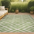 thumbnail image 1 of JONATHAN Y SANTA MONICA 3 x 5 Area Rug, Sintra Diamond Tribal - Green/Cream, SMB116B-3, 1 of 10