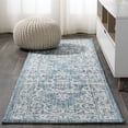 thumbnail image 1 of JONATHAN Y SANTA MONICA 2 x 10 Runner Rug, Galon Filigree - Teal/Ivory, SMB120B-210, 1 of 10