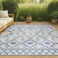 thumbnail image 1 of JONATHAN Y SANTA MONICA 5 x 8 Area Rug, Boho Moroccan - Ivory/Navy, SMB123B-5, 1 of 10