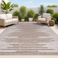 thumbnail image 1 of JONATHAN Y SANTA MONICA 3 x 5 Area Rug, Zolak Berber Stripe Geometric - Beige/Brown, SMB124A-3, 1 of 10