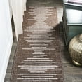 thumbnail image 1 of JONATHAN Y SANTA MONICA 2 x 8 Runner Rug, Zolak Berber Stripe Geometric - Brown/Beige, SMB124B-28, 1 of 9